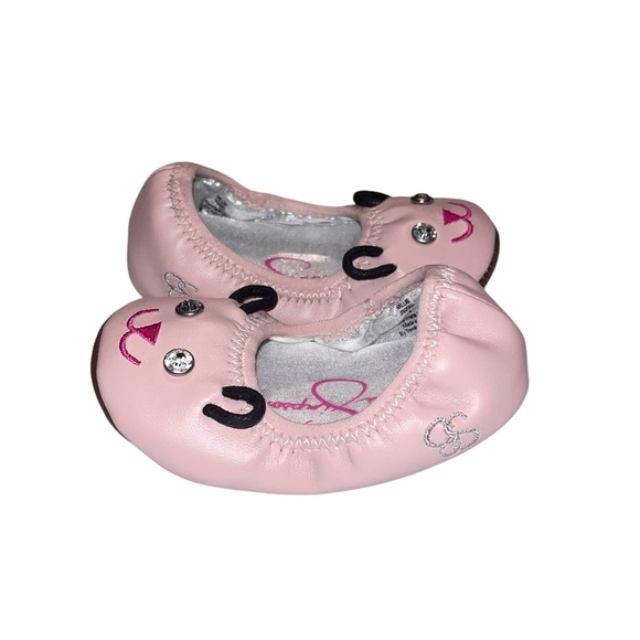 Jessica Simpson Millie Blush Ballet Flats - Infant Size 4 - Picture 2 of 9